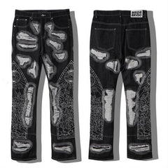 Who Decides War Laser Laser-Etched / Stained Glass Denim Jeans