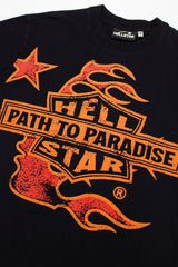 Hellstar "Path to Paradise" Orange Flame Logo T-Shirt