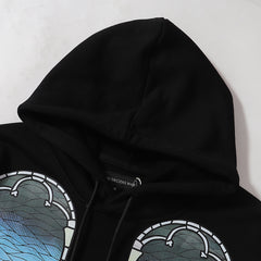 Who Decides War Stained Glass Hooded Pullover (White)