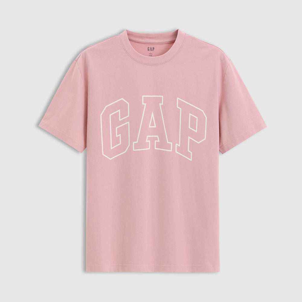Gap2025春季新款短袖T恤纯棉美式宽松上衣男女装印花logo