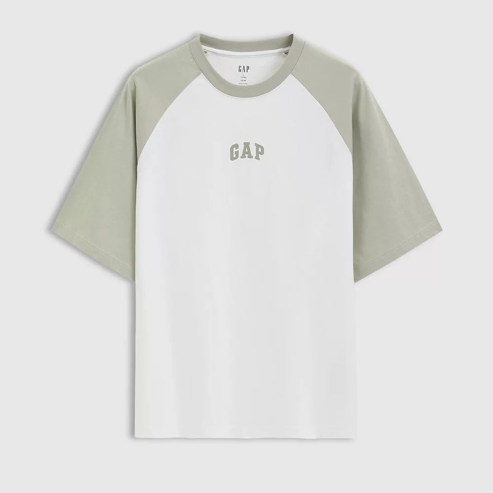 Cheng Yi endorses Gap Men's and Women's 2026 Summer Edition printed logo contrasting shoulder length short sleeved T-shirt 725618