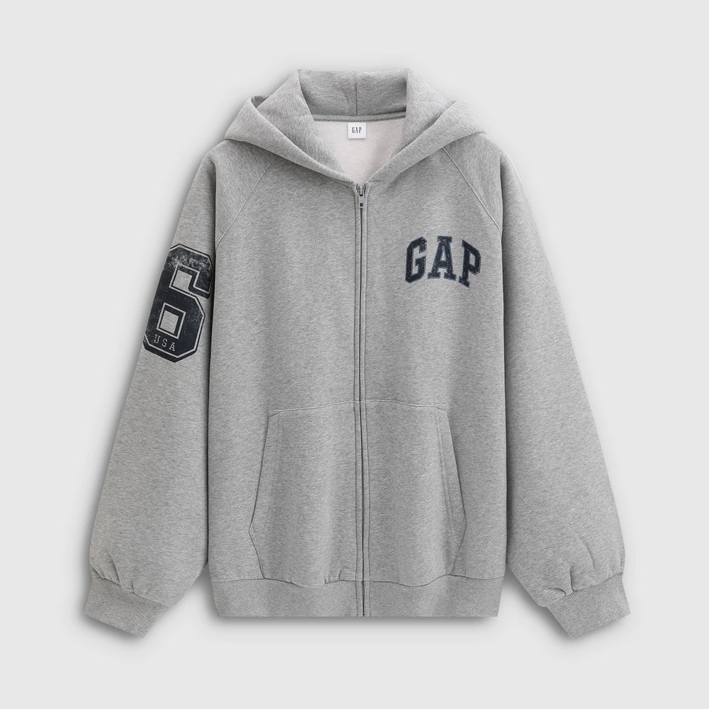 Cheng Yi's Gap Men's and Women's Spring Edition Logo Printed Fleece Hoodie Sweatshirt 788127