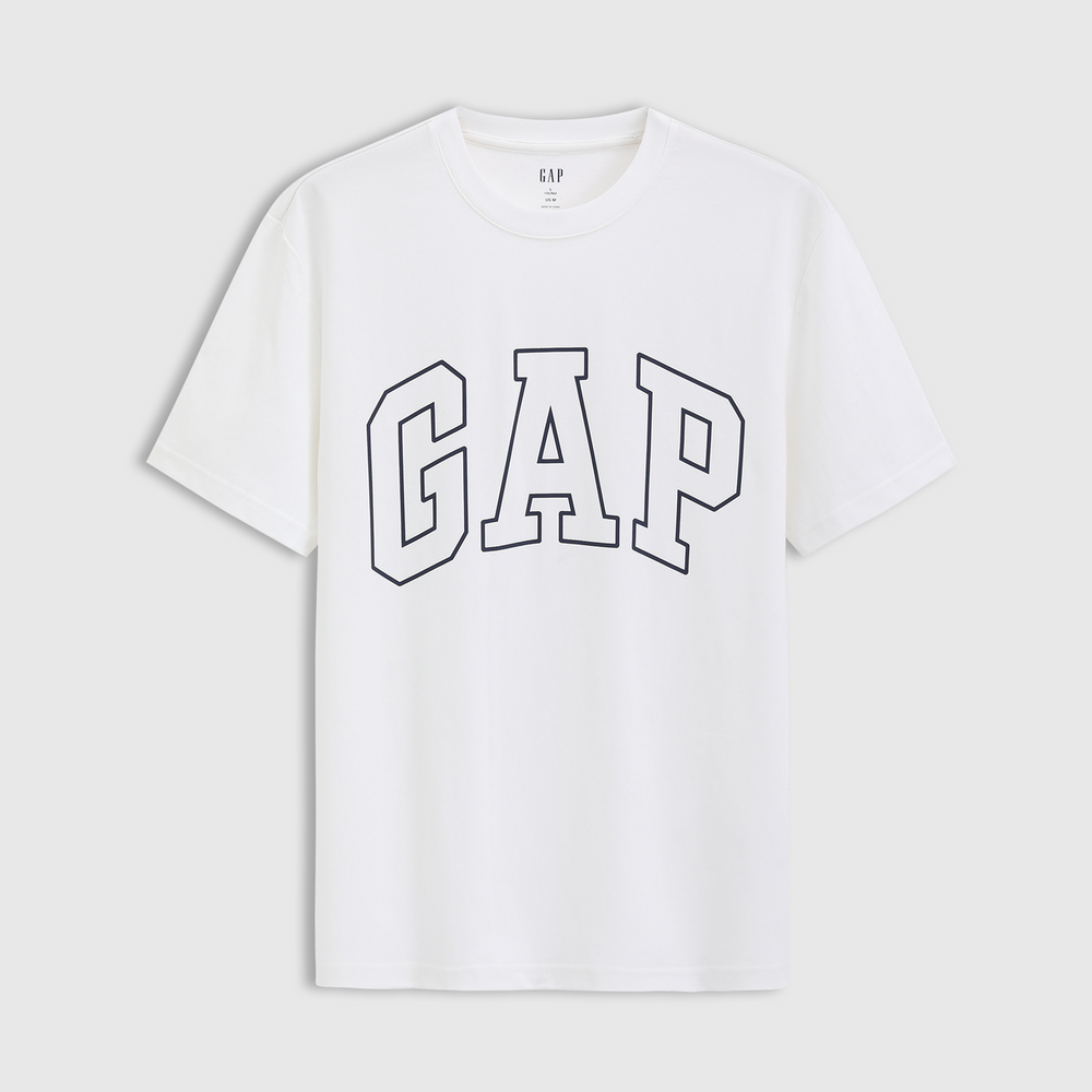 Gap2025春季新款短袖T恤纯棉美式宽松上衣男女装印花logo