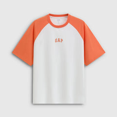 Cheng Yi endorses Gap Men's and Women's 2026 Summer Edition printed logo contrasting shoulder length short sleeved T-shirt 725618