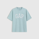 Cheng Yi endorses Gap men's and women's summer clothing, pure cotton foam printed logo short sleeved T-shirt 724909