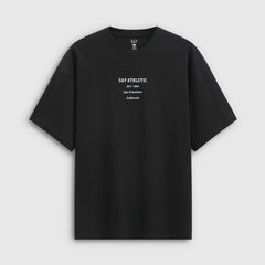 Gap Men's and Women's 2026 Summer New Cotton Logo Gradient California Sunset Printed Short sleeved T-shirt 892357