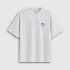 Gap Men's and Women's 2026 Summer New Moisture absorbing Quick drying Cool feeling Logo Offset Loose Short sleeved T-shirt 891416