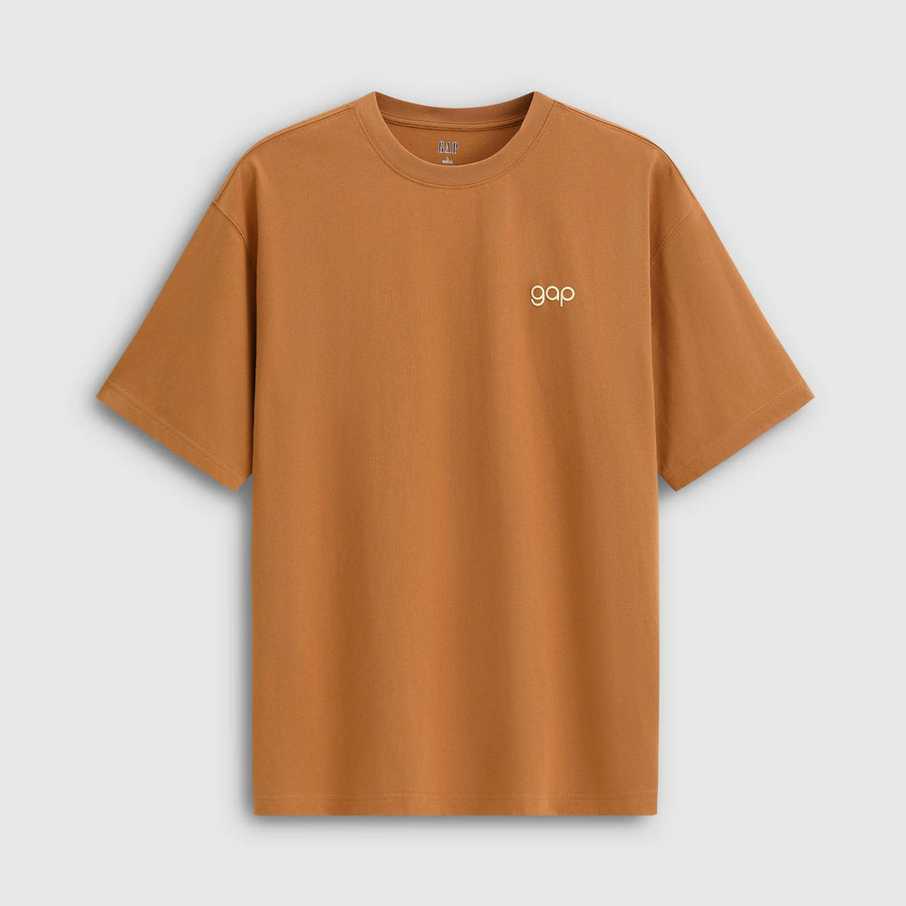 Cheng Yi endorses Gap men's and women's 2026 spring new printed logo round neck short sleeved T-shirt 854722