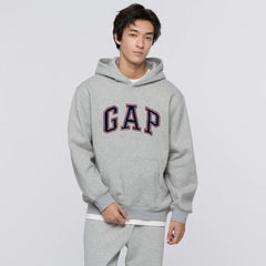 Gap 2025 Autumn New Velvet Hoodie Ginger Scratched Hoodie Top