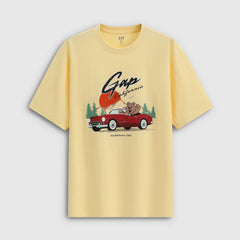 Cheng Yi endorses Gap men's and women's clothing for the summer of 2026 with a new logo printed loose short sleeved T-shirt 866351