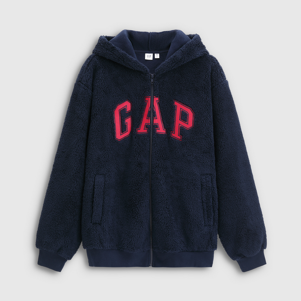 Cheng Yi endorses Gap men's and women's spring new logo, hugging fleece hoodie, sweatshirt 786514