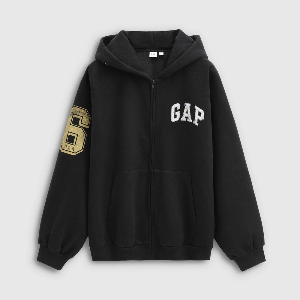 Cheng Yi's Gap Men's and Women's Spring Edition Logo Printed Fleece Hoodie Sweatshirt 788127