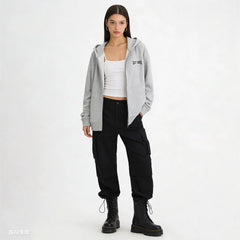 Cheng Yi endorses Gap men's and women's clothing 2026 spring new printed logo zipper hooded sweatshirt 854689