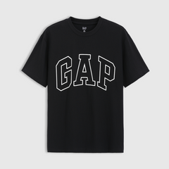 Gap2025春季新款短袖T恤纯棉美式宽松上衣男女装印花logo