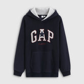 Cheng Yi endorses Gap men's and women's spring clothing with embroidered fleece hoodie and sweatshirt 831268