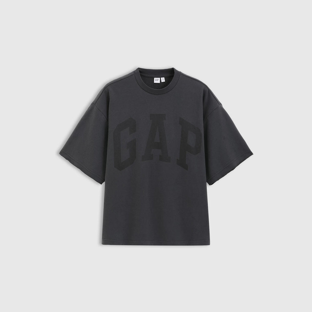 Cheng Yi endorses Gap men's and women's classic spring style French circle woven printed logo short sleeved T-shirt 721117