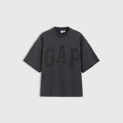 Cheng Yi endorses Gap men's and women's classic spring style French circle woven printed logo short sleeved T-shirt 721117