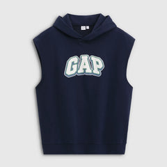 Cheng Yi endorses Gap men's and women's 2026 summer new logo sleeveless hooded sweatshirt 854305