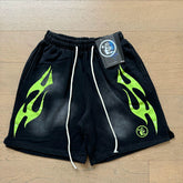 Foreign Trade American Trend Hell Star Retro Printed Ins Same Style Summer High Street Casual Trendy Washed Sports Shorts (11)