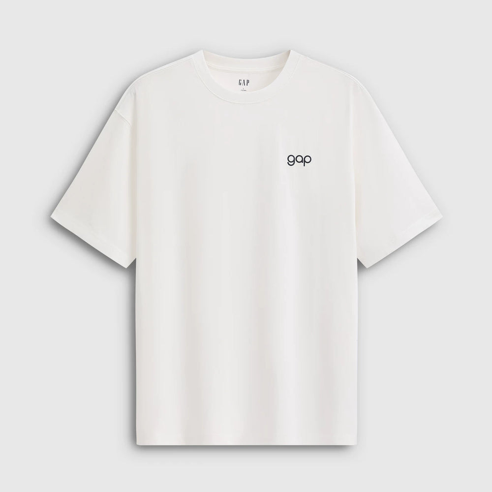 Cheng Yi endorses Gap men's and women's 2026 spring new printed logo round neck short sleeved T-shirt 854722