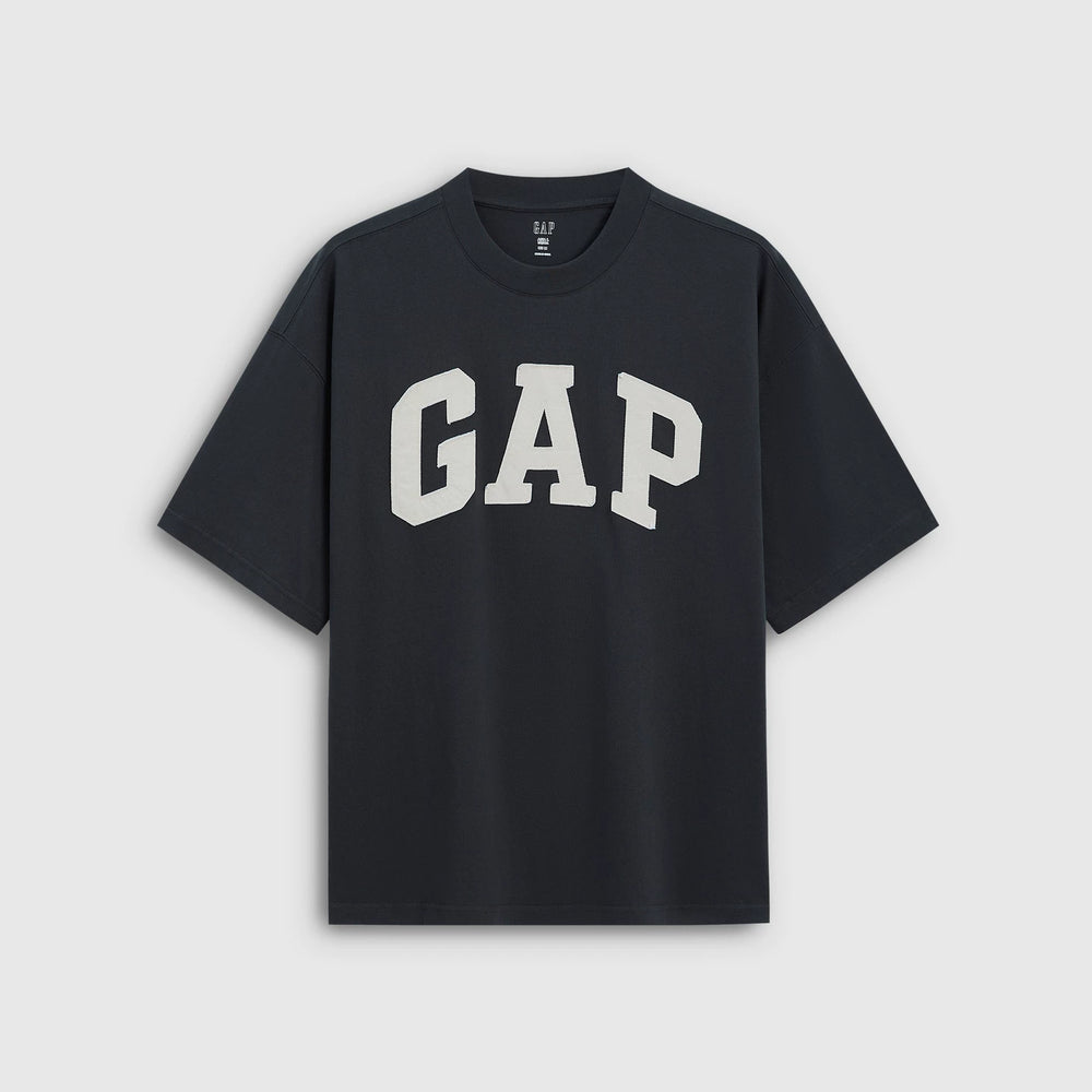 Gap Men's and Women's 2026 Summer New Cotton Logo Patch Loose Round Neck Short Sleeve T-shirt Top 891614