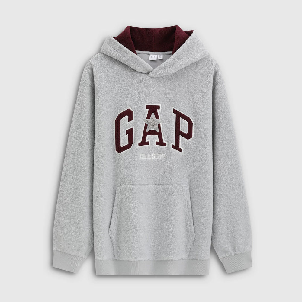 Cheng Yi endorses Gap men's and women's spring clothing with embroidered fleece hoodie and sweatshirt 831268