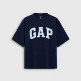 Gap Men's and Women's 2026 Summer New Cotton Logo Patch Loose Round Neck Short Sleeve T-shirt Top 891614