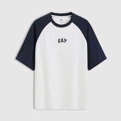 Gap Summer Collection Printed Logo Contrast Shoulder T-Shirt