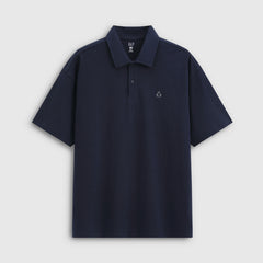 Gap Summer Cotton Bear Embroidered Short-Sleeved Collared Polo Shirt
