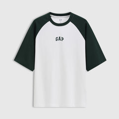 Gap Summer Collection Printed Logo Contrast Shoulder T-Shirt