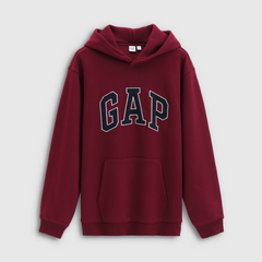 Gap 2025 Autumn New Velvet Hoodie Ginger Scratched Hoodie Top