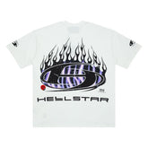 Hellstar Flame Graphic Oversized T-Shirt