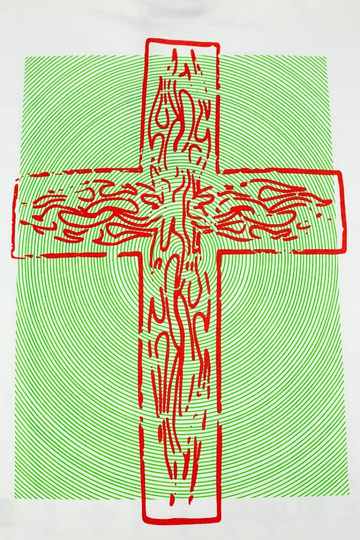 Hellstar Jesus Graphic Washed Oversized T-Shirt
