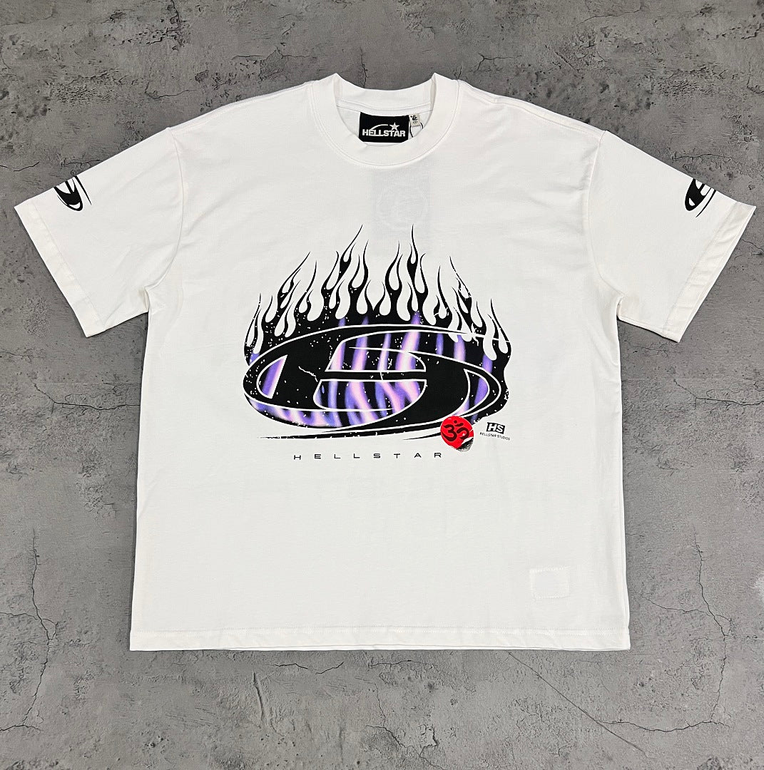 Hellstar Flame Graphic Oversized T-Shirt