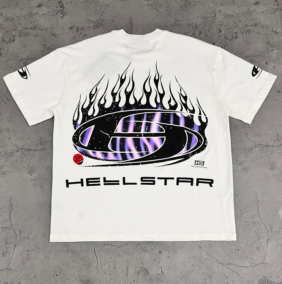 Hellstar Flame Graphic Oversized T-Shirt