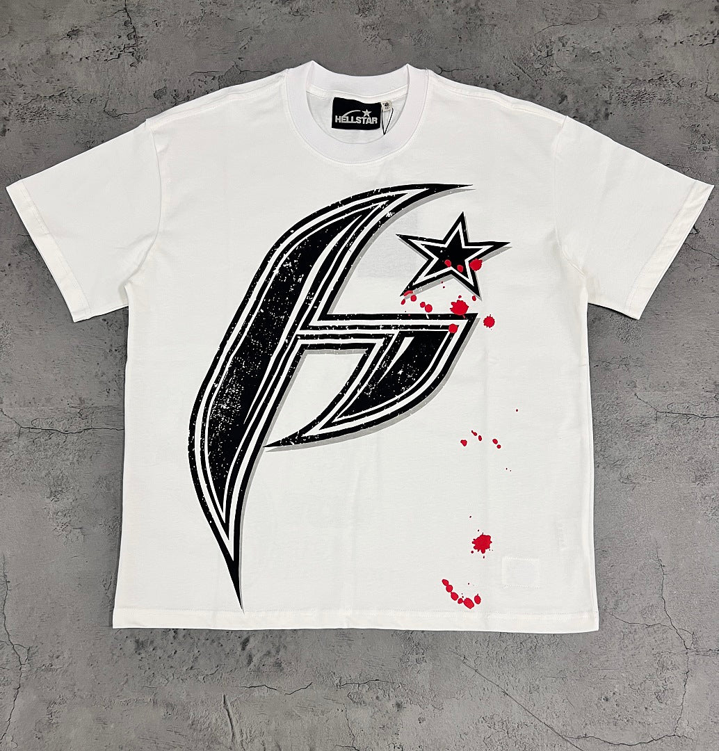 Hellstar Splatter Star "H" Oversized Graphic T-Shirt