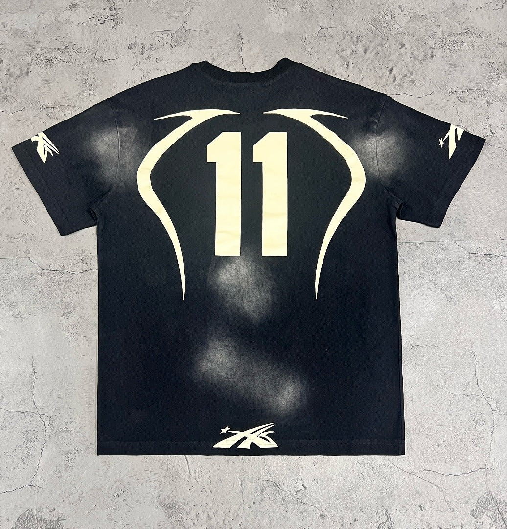 Hellstar Star Number Washed Oversized T-Shirt – Black