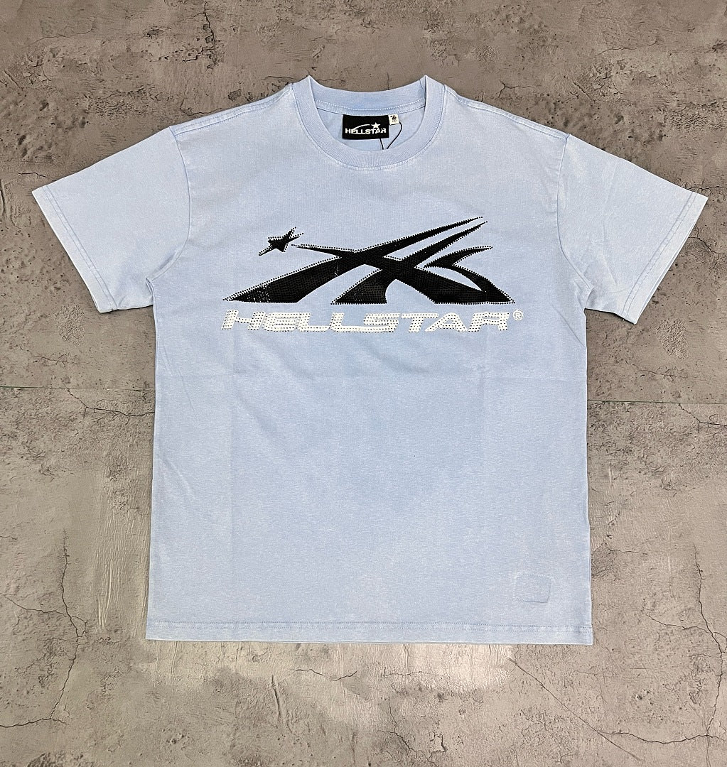 Hellstar Classic Logo Light Blue T-Shirt