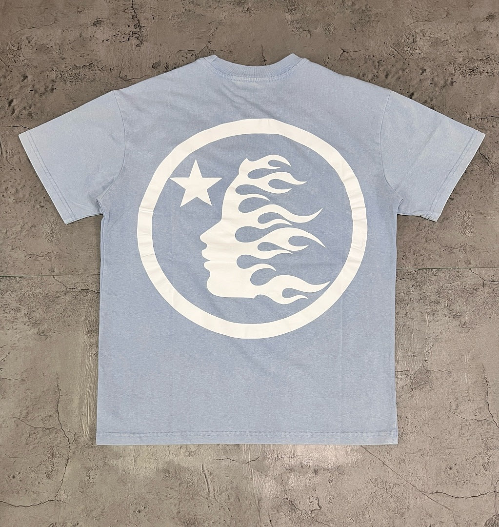 Hellstar Classic Logo Light Blue T-Shirt