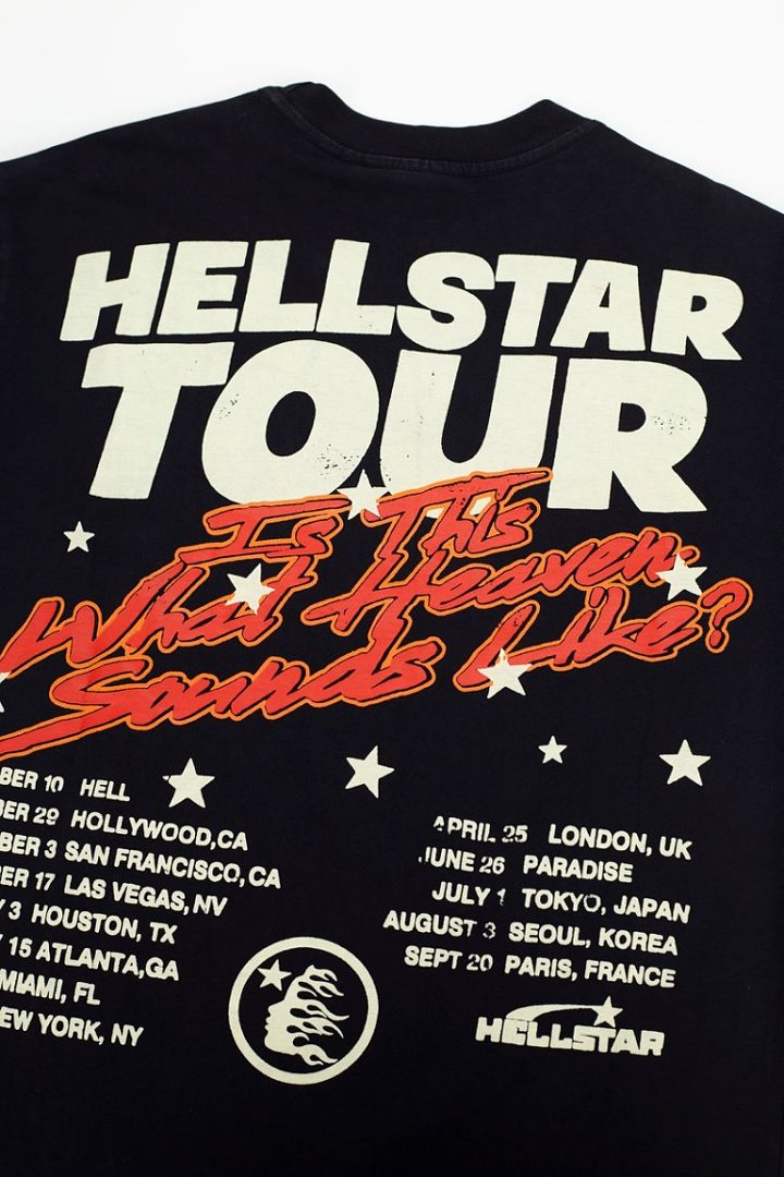 Hellstar "Path to Paradise" Orange Flame Logo T-Shirt