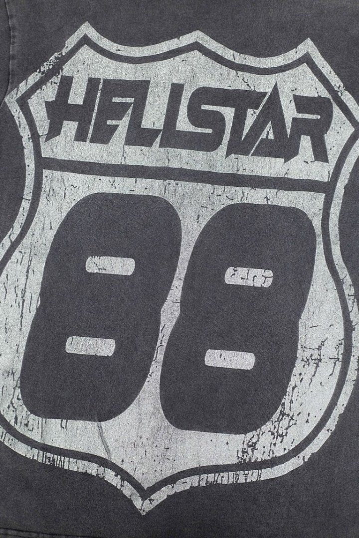 Hellstar Sports Vintage Washed Graphic T-Shirt – Black