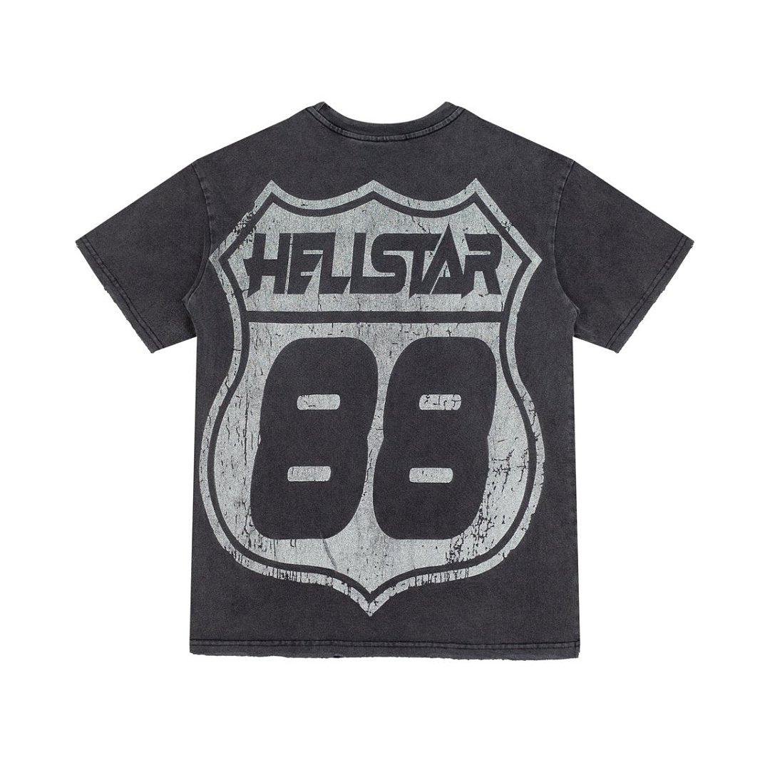 Hellstar Sports Vintage Washed Graphic T-Shirt – Black