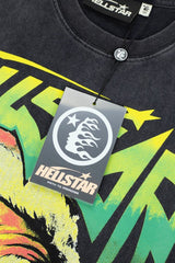 Hellstar Monster Graphic Washed Oversized T-Shirt – Black
