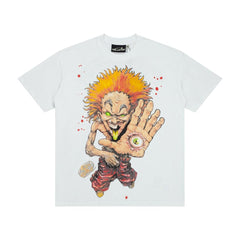 Hellstar Spiked Hair Cartoon Character T-Shirt