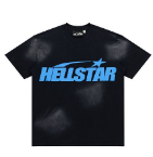Hellstar Blue Flame Circle Logo T-Shirt