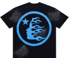 Hellstar Blue Flame Circle Logo T-Shirt