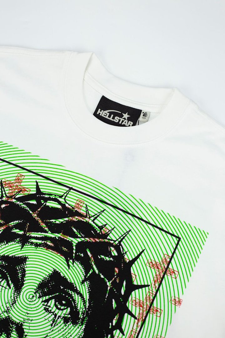 Hellstar Jesus Graphic Washed Oversized T-Shirt