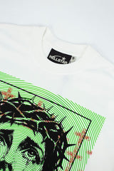 Hellstar Jesus Graphic Washed Oversized T-Shirt
