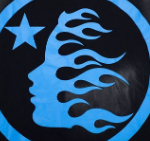 Hellstar Blue Flame Circle Logo T-Shirt