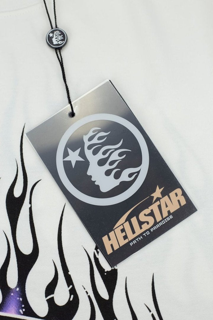 Hellstar Flame Graphic Oversized T-Shirt